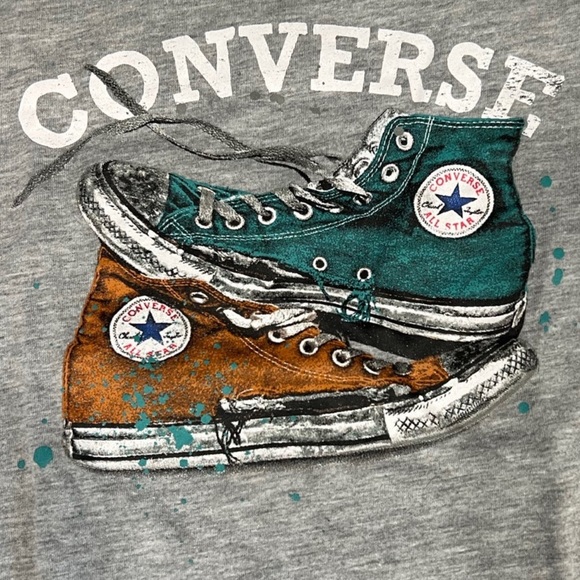 CONVERSE Kids XS 4/5 tshirt; Boy’s Converse tshirt Girl’s Converse tshirt - Picture 2 of 4